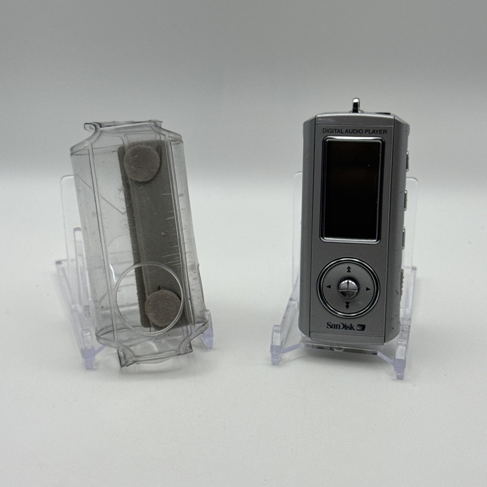SanDisk SDMX1-1024R Digital Audio MP3 Player Tested Working w/ Songs Loaded